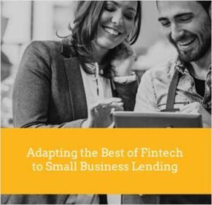 "Adapting the Best of Fintech to Small Business Lending"